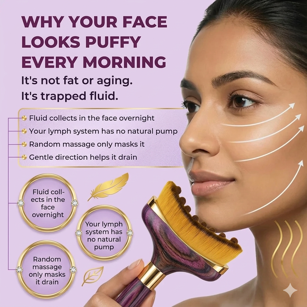 lymphatic face brush | Designed For women