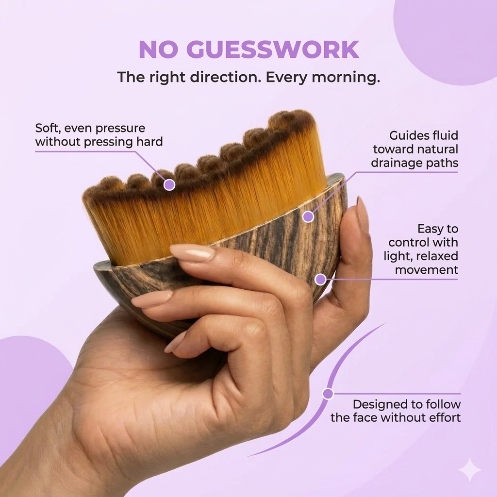 lymphatic face brush | Designed For women